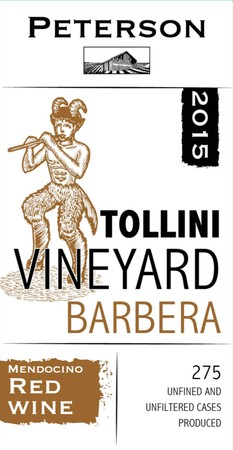 Barbera 2015, Tollini Vineyard, Mendocino