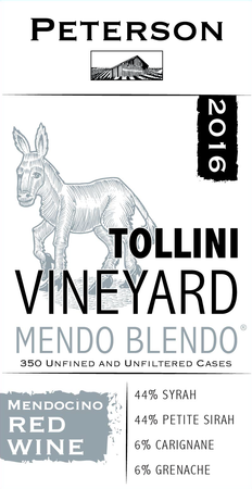 Mendo Blendo 2016, Tollini Vineyard
