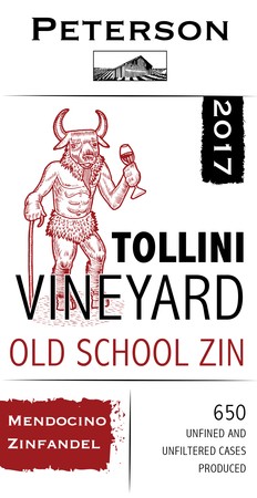 Zinfandel 2017, Old School, Tollini Vineyard