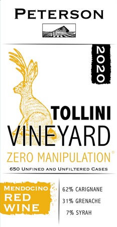 Zero Manipulation 2020, Tollini Vineyard, 3L Bag-in-Box