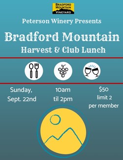 Bradford Mt. Estate Harvest Club Lunch