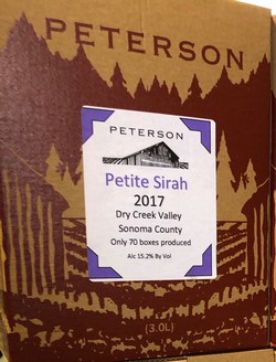 Petite Sirah 2017, DCV, 3L Bag-in-Box
