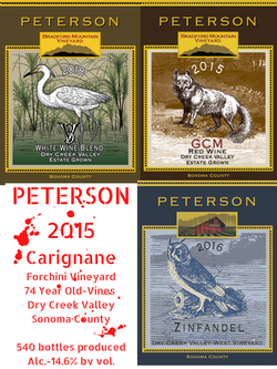 Full Case Wine Club Special - $300.01 TOTAL down from $423 plus shipping - 3 bottles each 2015 Carignane, 2018 3V White, 2016 Tradizionale, and 2015 GCM Blend