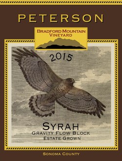 Syrah 2015, Gravity Flow Block, Bradford Mountain Estate Vineyard