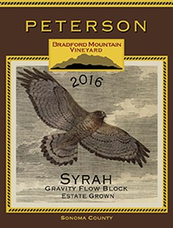 Syrah 2016, Gravity Flow Block, Bradford Mountain Estate Vineyard