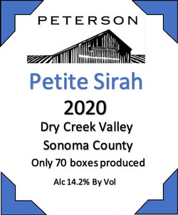 Petite Sirah 2020, DCV, 3L Bag-in-Box